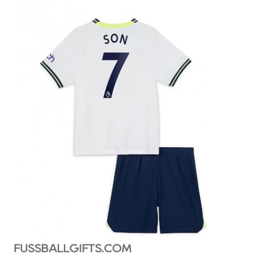 Tottenham Hotspur Son Heung-min #7 Fußballbekleidung Heimtrikot Kinder 2022-23 Kurzarm (+ kurze hosen)